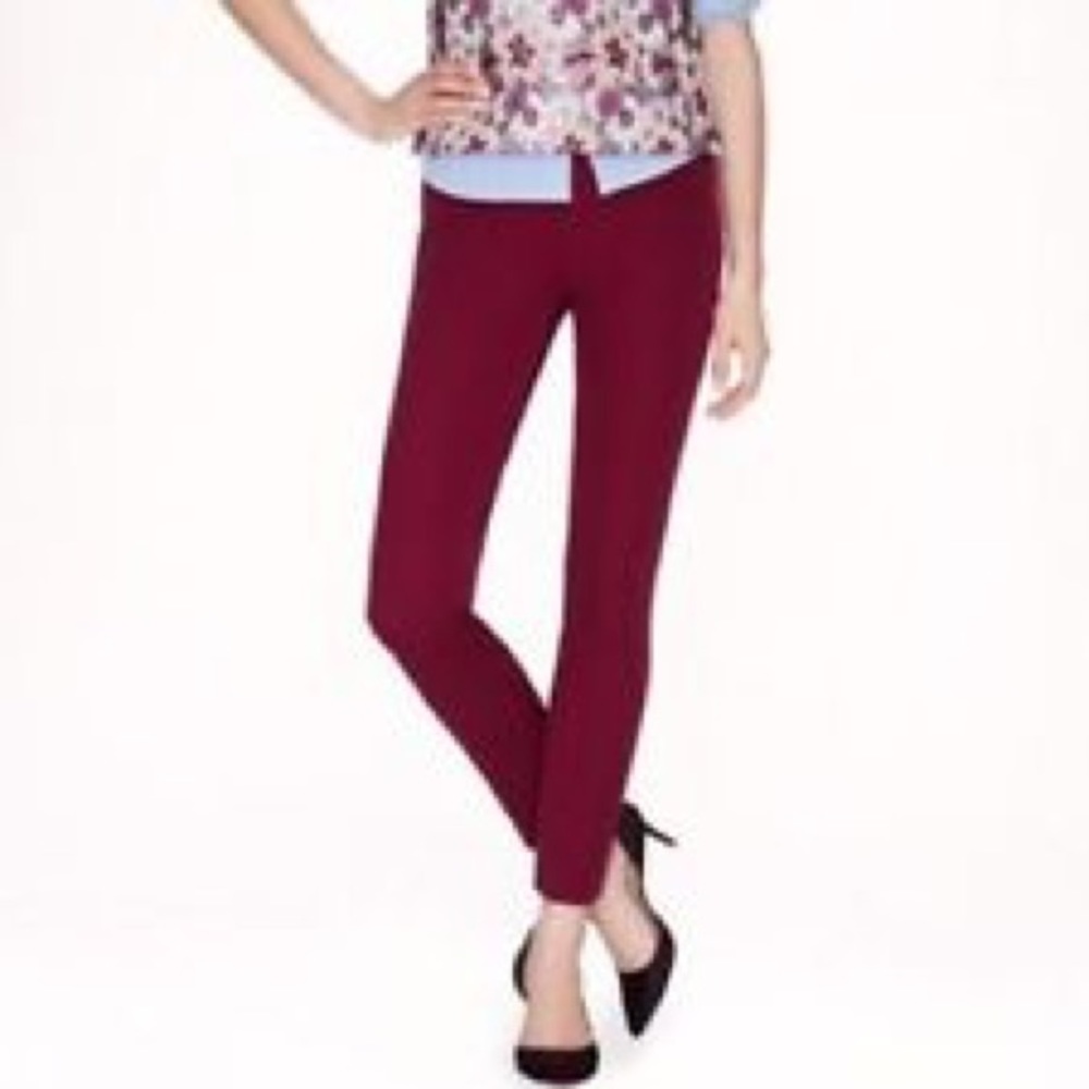 J. Crew Minnie Pants | Burgundy | 14